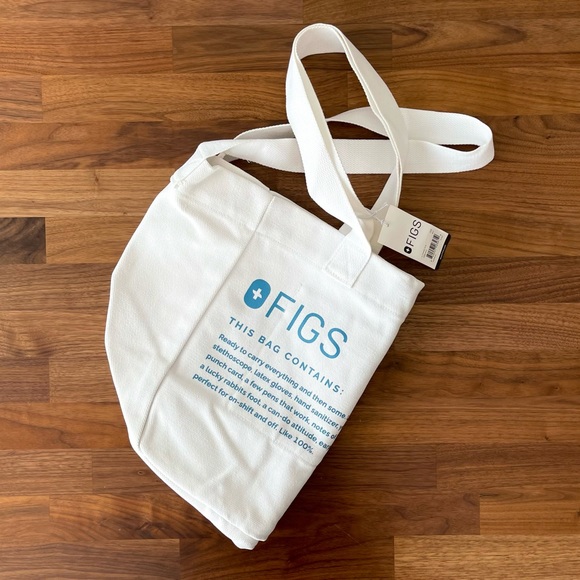 NEW "Cool Blue & White" Canvas Tote - Picture 7 of 7